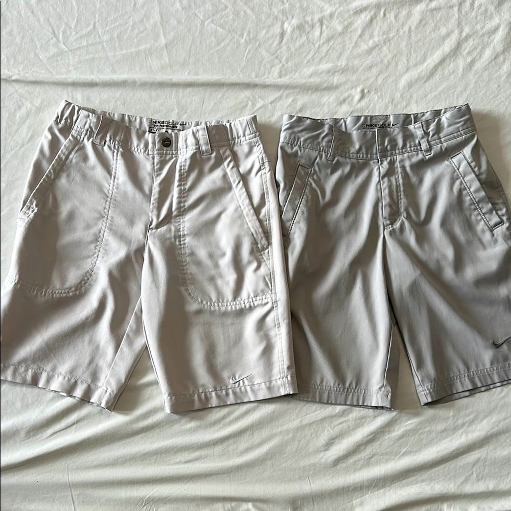 Nike Golf Drifit Shorts, Two Pair, Size S.